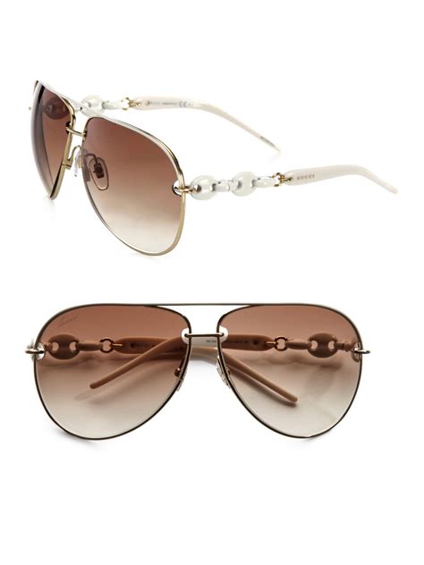 gucci etched metal aviator sunglasses|Gucci aviator metal sunglasses women.